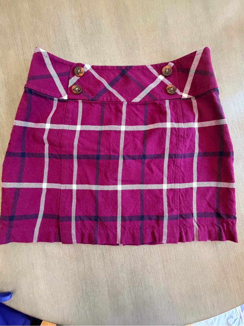 Vineyard vines 8 wool Mini Skirt with Button Detail